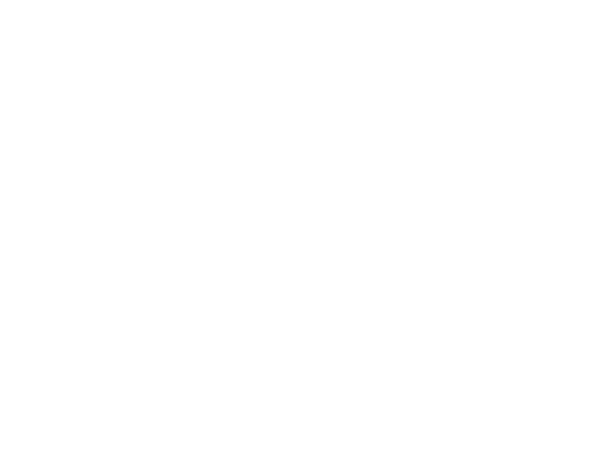 White graphic text reading 'Never Bored' with a disco ball motif on a transparent background.